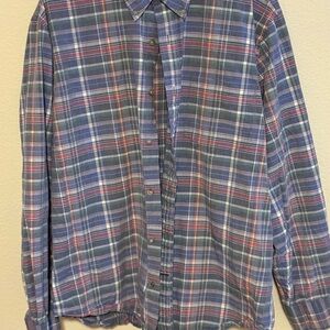 St. John's Bay Multicolor Plaid Button Down Shirt
